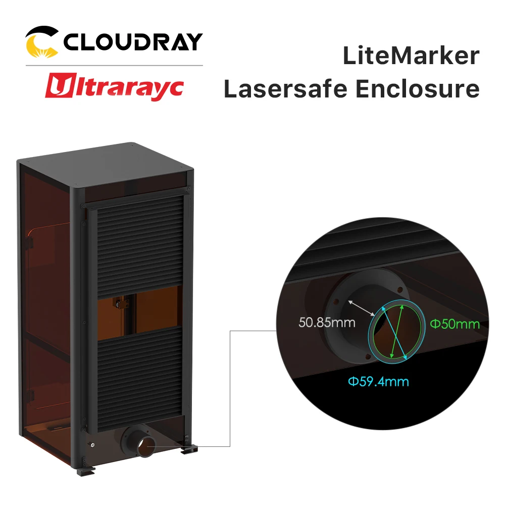 500/800 리프트 LiteMarker 보호 커버 용 1064nm 섬유 UV 레이저 마킹 기계 인클로저 용 Ultrarayc 보호 커버