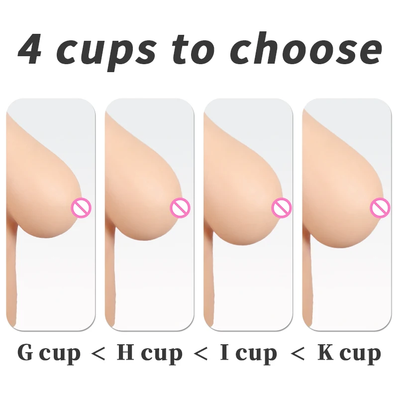 Cheap K Cup Big Boobs Natural Realistic Fake Silicone Female Breast Forms For Man To Woman Cosplay Cross-Dressing Trans