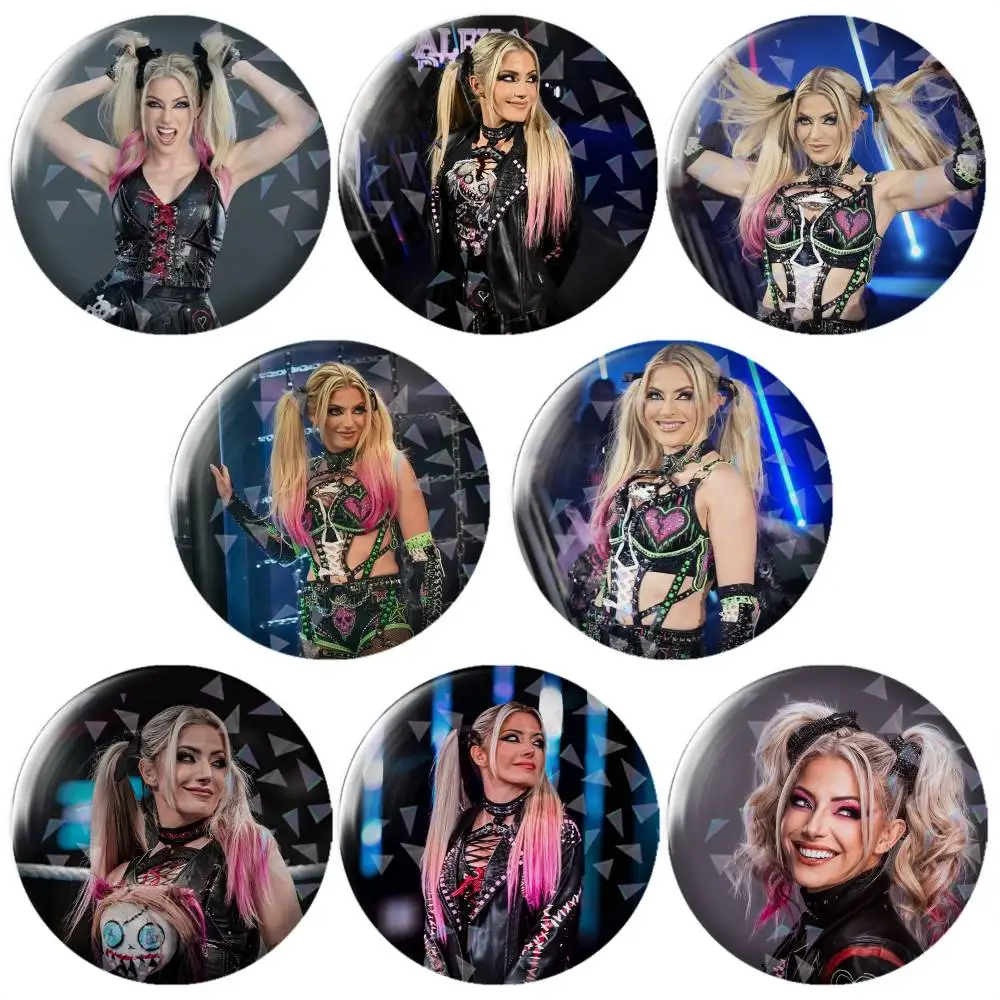 Wrestler Alexa Bliss Dark Brooch Metal Decorative Brooch Pins for Backpack Clothes Jacket Accessories,Souvenir.