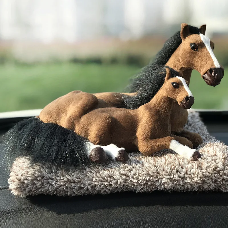 1PC Car Interior Charcoal Simulation Animal: Cute Baby and Mother Plush Decoration Air Purifier Odor Absorber Car Rear Window
