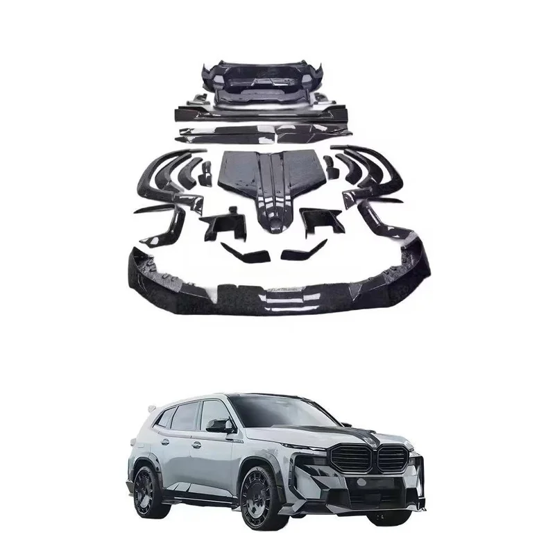 High Quality XM MSY Wide Body Kit Carbon Fiber Auto Exterior Parts Front Lip Diffuser Spoiler Hood Wheel Arch Bumper Upgrade