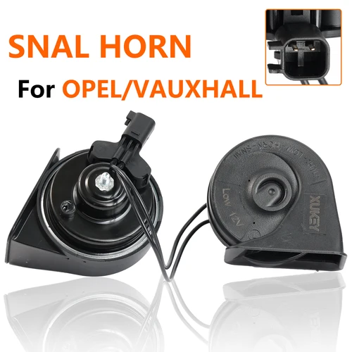 Par de cuernos de caracol de doble tono, 12V, 120db, para Opel Vauxhall Corsa D Astra J Vectra Insignia Meriva Zafira Mokka Antara Combo Adam