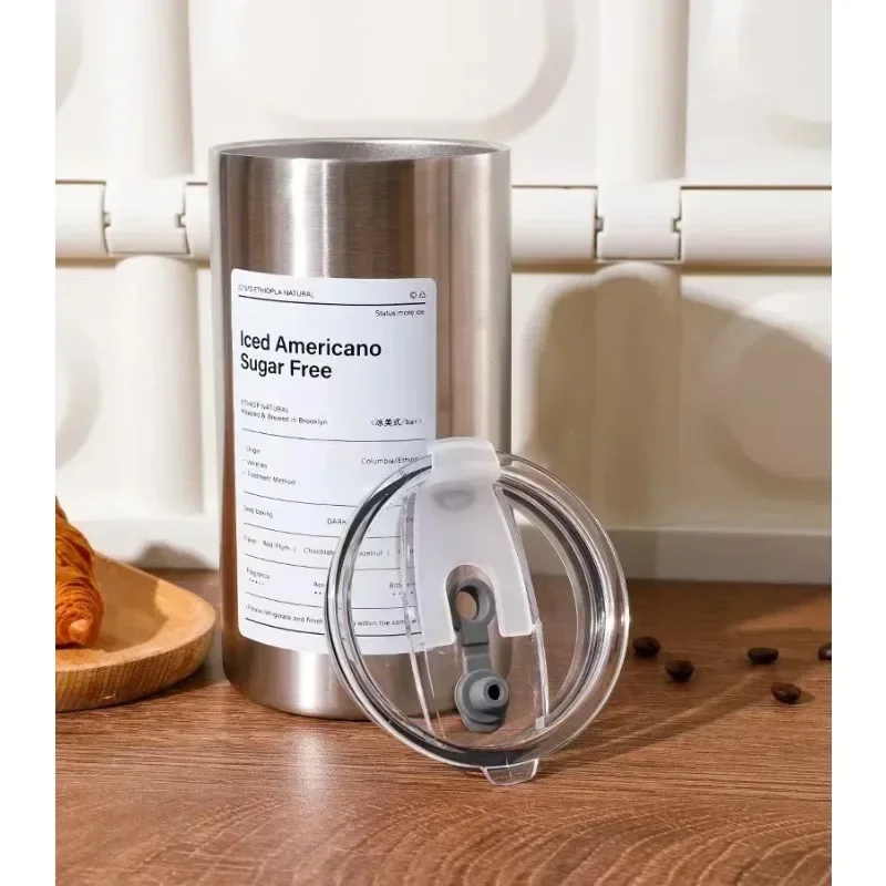 320/600 مللي كوب قهوة من الفولاذ المقاوم للصدأ ترمس جدار مزدوج ترموس تفريغ كوب معزول أكواب محمولة أكواب قهوة زجاجات مياه