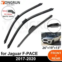 Limpiaparabrisas delantero y trasero para coche, accesorios duraderos para las cuatro estaciones, para Jaguar piezas 2017-2020, 2017, 2018, 2019, 3 F-PACE