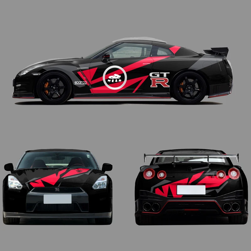 Car Customize Design Wraps Vinyl Self Adhesive Sticker Roll Auto Full Body PVC Printed Vehicle Vinyl Wrap