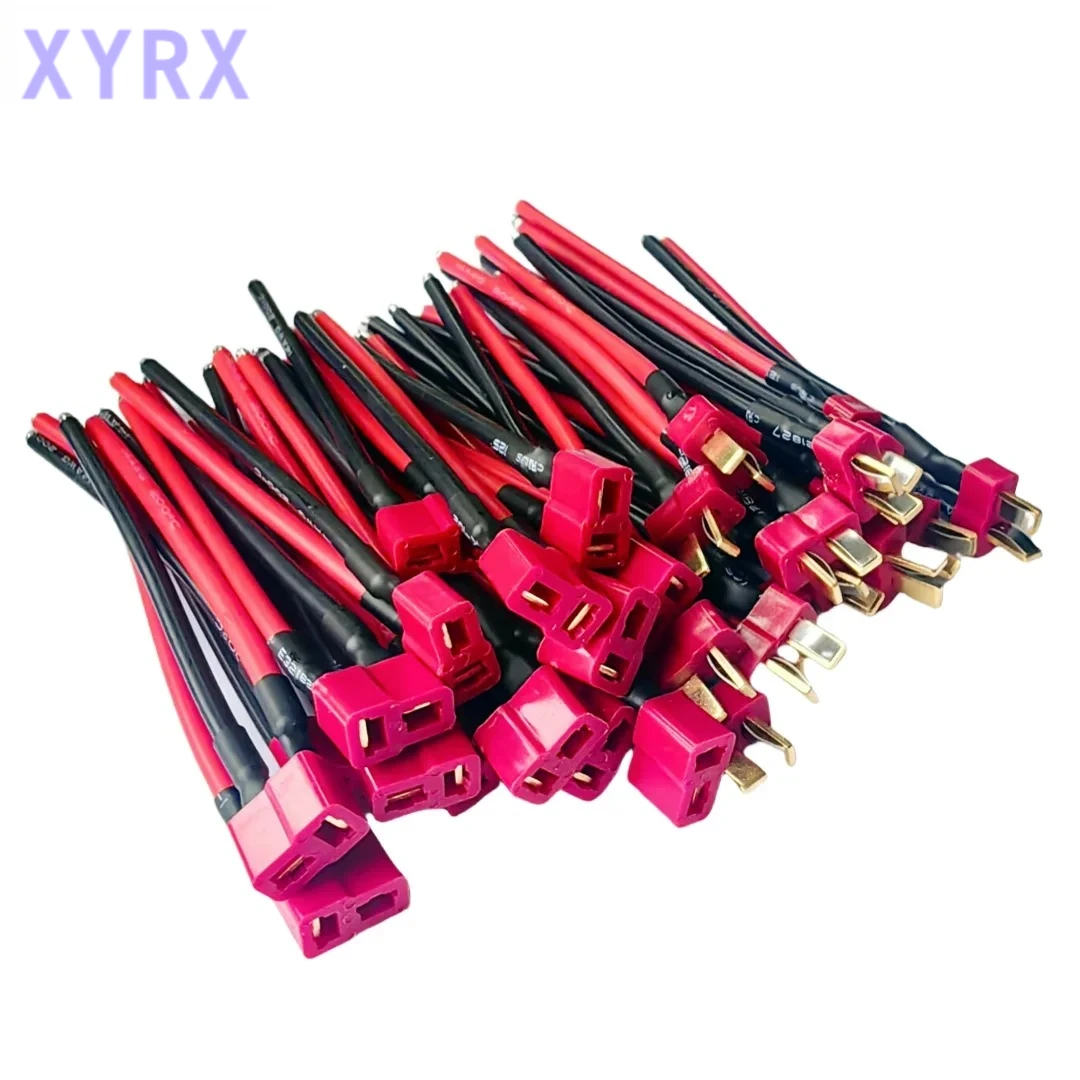 100mm Deans connector T Plug Male Female Connector Extension Silicone Wire with 3.93inch 14AWG Battery Connect Cable Wholesale