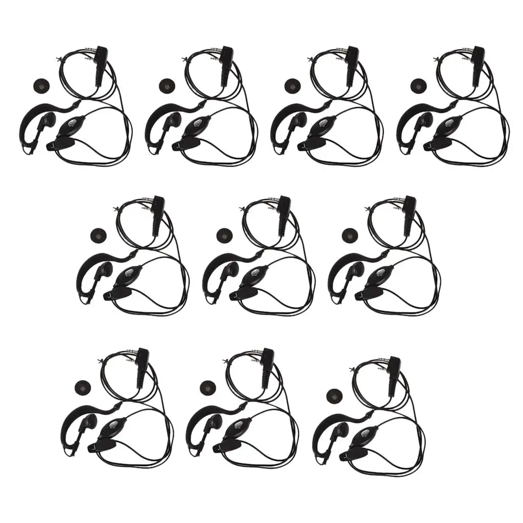 Two Way Radio Earpiece Headset PVC Wired Earphone in Ear Headphones for Kenwood Linton Weierwei Puxing