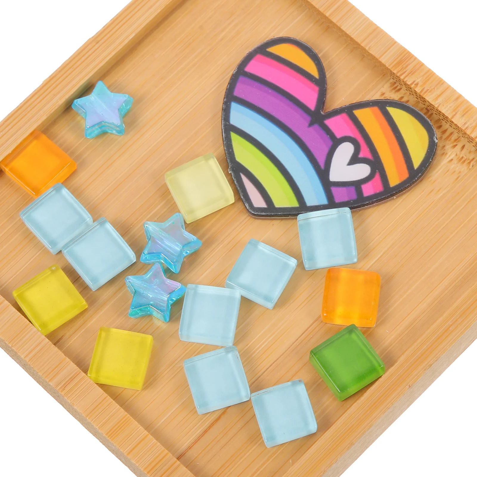 

2Sets DIY Cup Mat Mosaic Heat Insulated Coaster Material for Household Table Decor Craft DIY Cup Mat Coaster Dish Pad