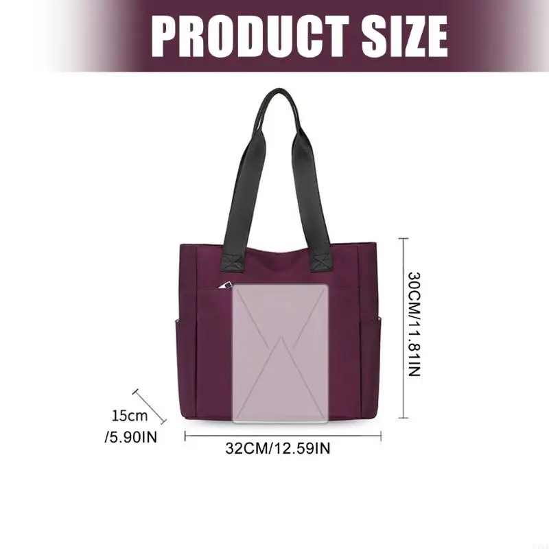 حقيبة كتف عملية من قماش النايلون، حقيبة يد مريحة للأعمال، حقائب للتنقل 547A