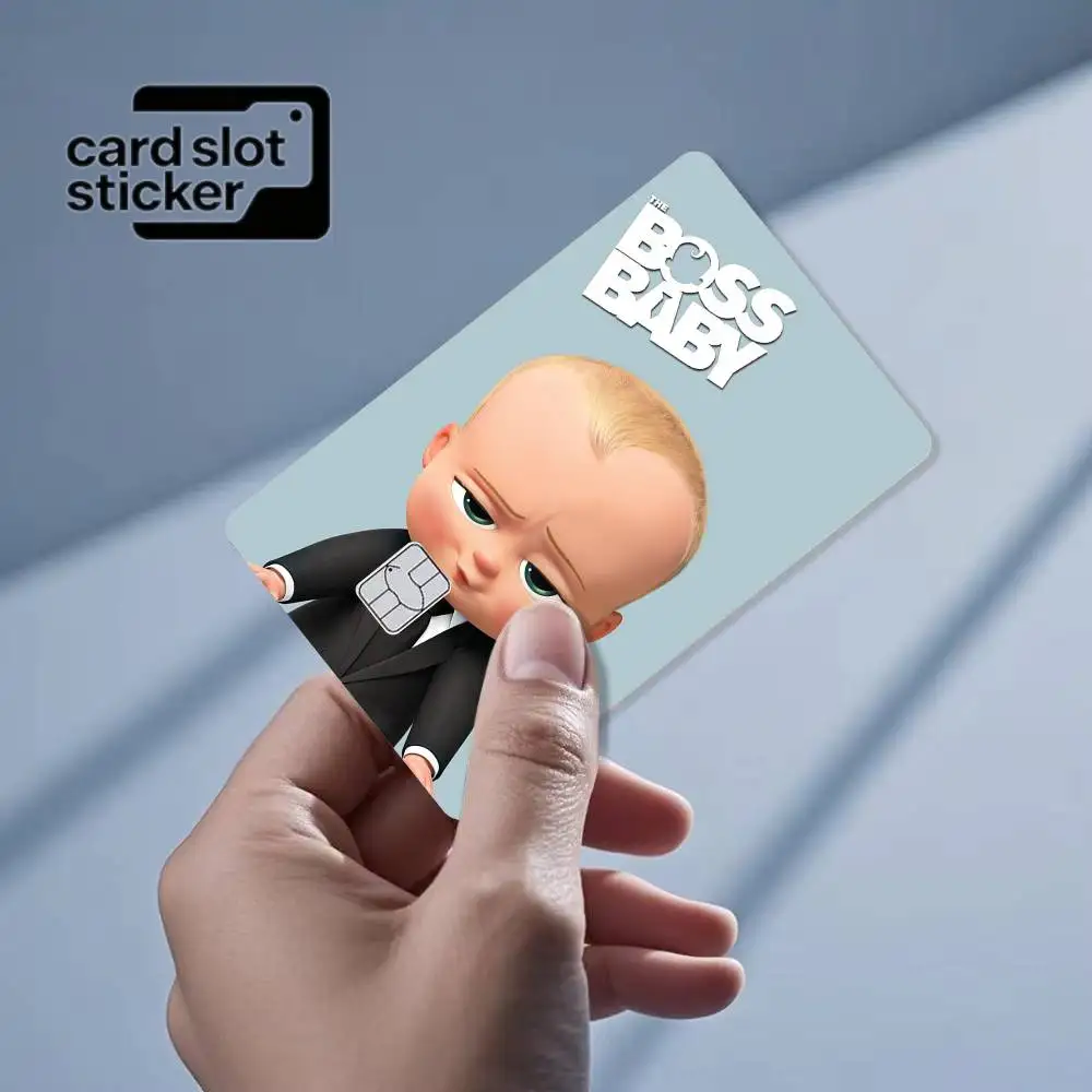 Baby Boss Baby 3  Credit Card HD Stickers Game Card Decal Small Chip Waterproof Sticker Gift