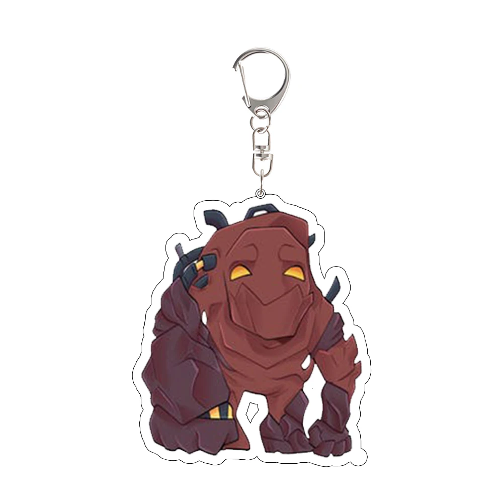 لإرسال Phenomaman شقراء السترة Flambae Golem سلسلة مفاتيح مصنوعة من الأكريليك لطيف أنيمي لعبة الطرفية على ظهره قلادة مهرجان هدية #6