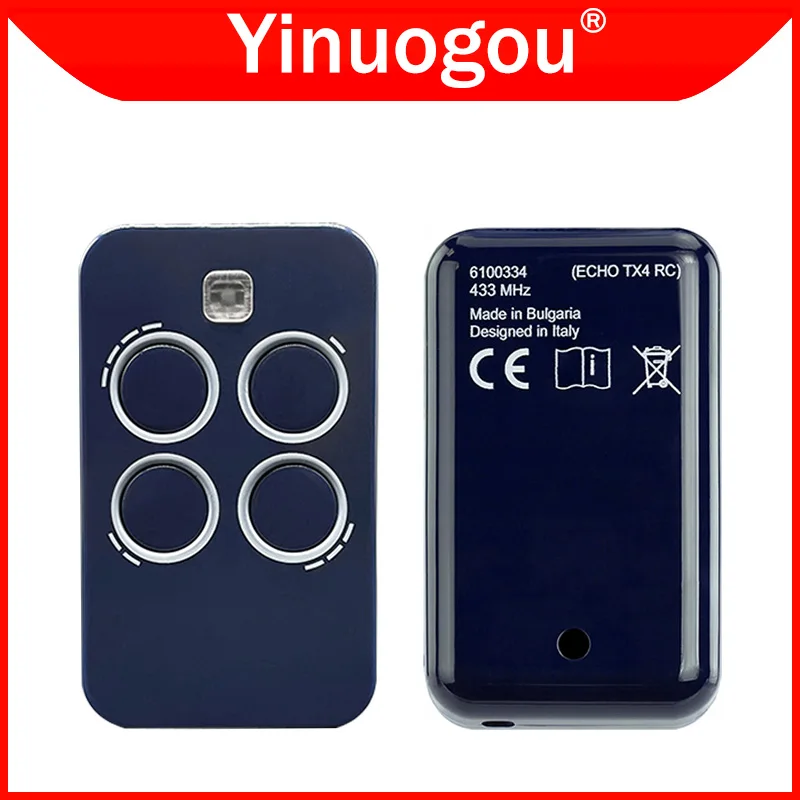 

6100334 ECHO TX4 RC 433 Garage Door Remote Control 433MHz Compatible With BRAVO TX4 TE4433H Electric Gate Remote Control