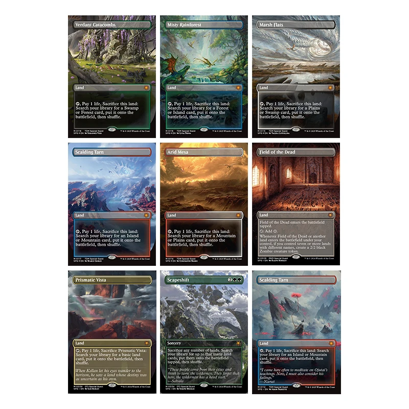 

Diy Magic The Gatherings Storms Trading Card Game Special Guests Series Misty Rainforest Marsh Flats Collection Card Toys Gift