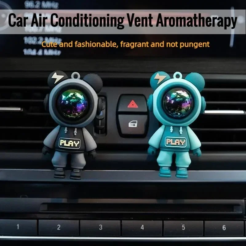 Personalized Car Air Outlet Aromatherapy Perfume Air Conditioner Mouth Interior Decoration Creative Car Cartoon Car Spacer image 2
