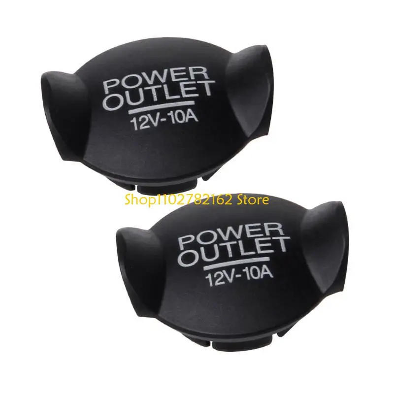 

547B 2Pcs Dustproof Plug Caps Car Outlet Cover Automotive Accessories 12V Power Socket Plug Cover Caps
