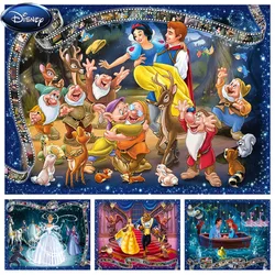 5D Diy Diamond Embroidery Disney Princess 7 Dwarfs Snow White and the Beast Diamond Painting Needleworks Cross stitch Y201