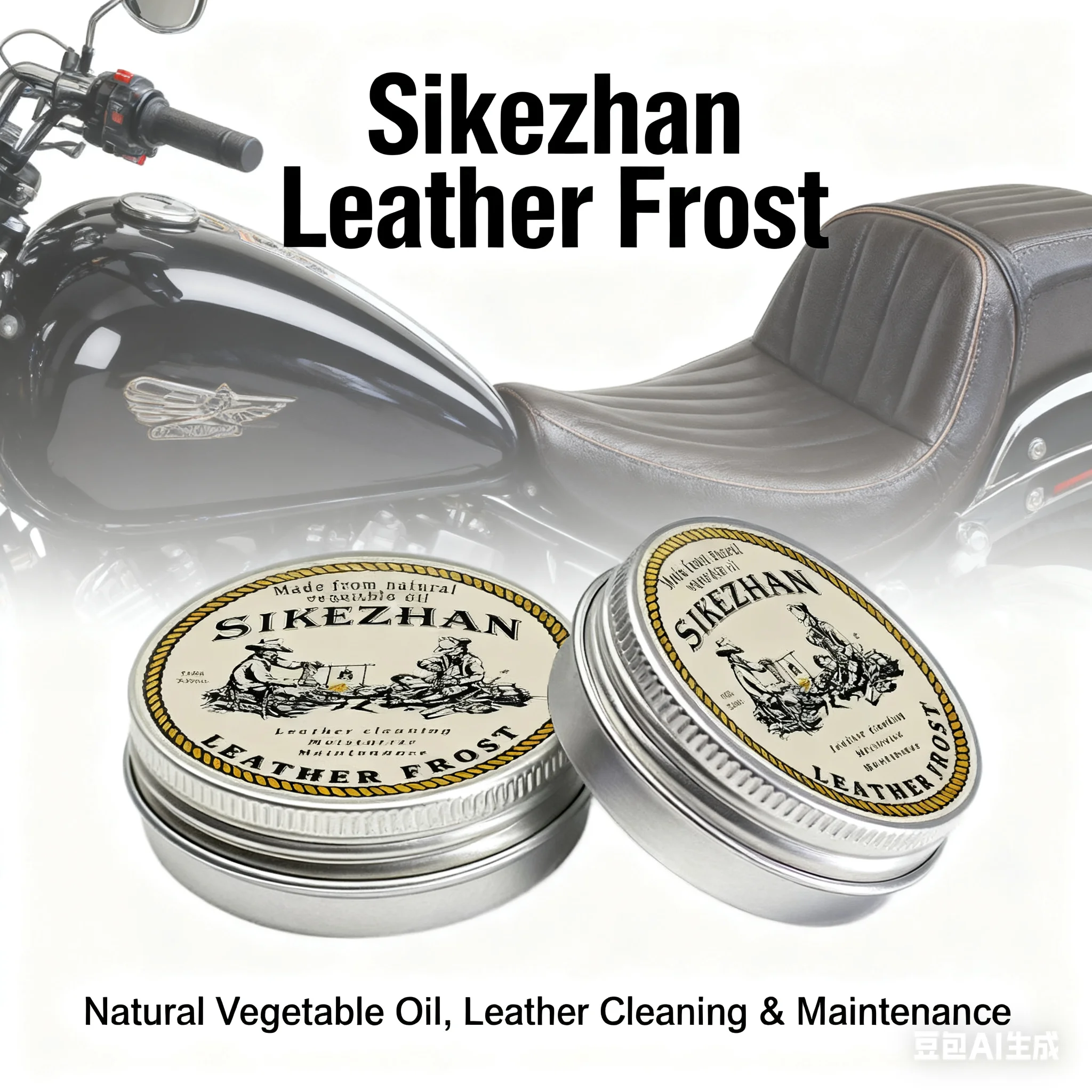 Leather Care Cream Refurbishment Polishing Paste Prevents Cracking Cleaner Moisturize for Car Bike Seats,Jackets,Bags,Boots