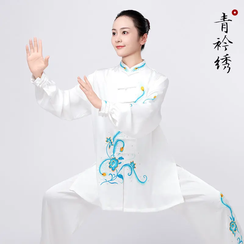 Martial Arts Tai Ji Suit Women 2025 New Competition Performance Eight Sections Brocade Exercise Clothing Men's Acetate