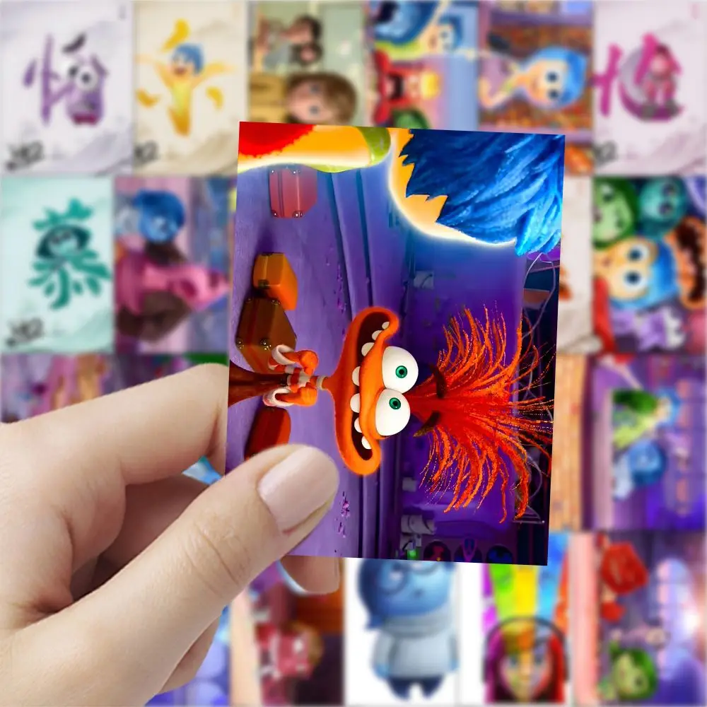 60PCS New Disney Inside Out Poster Stickers Cartoon Decals Phone Fridge Bike Guitar Waterproof Graffiti Kids Toys DIY Decoration