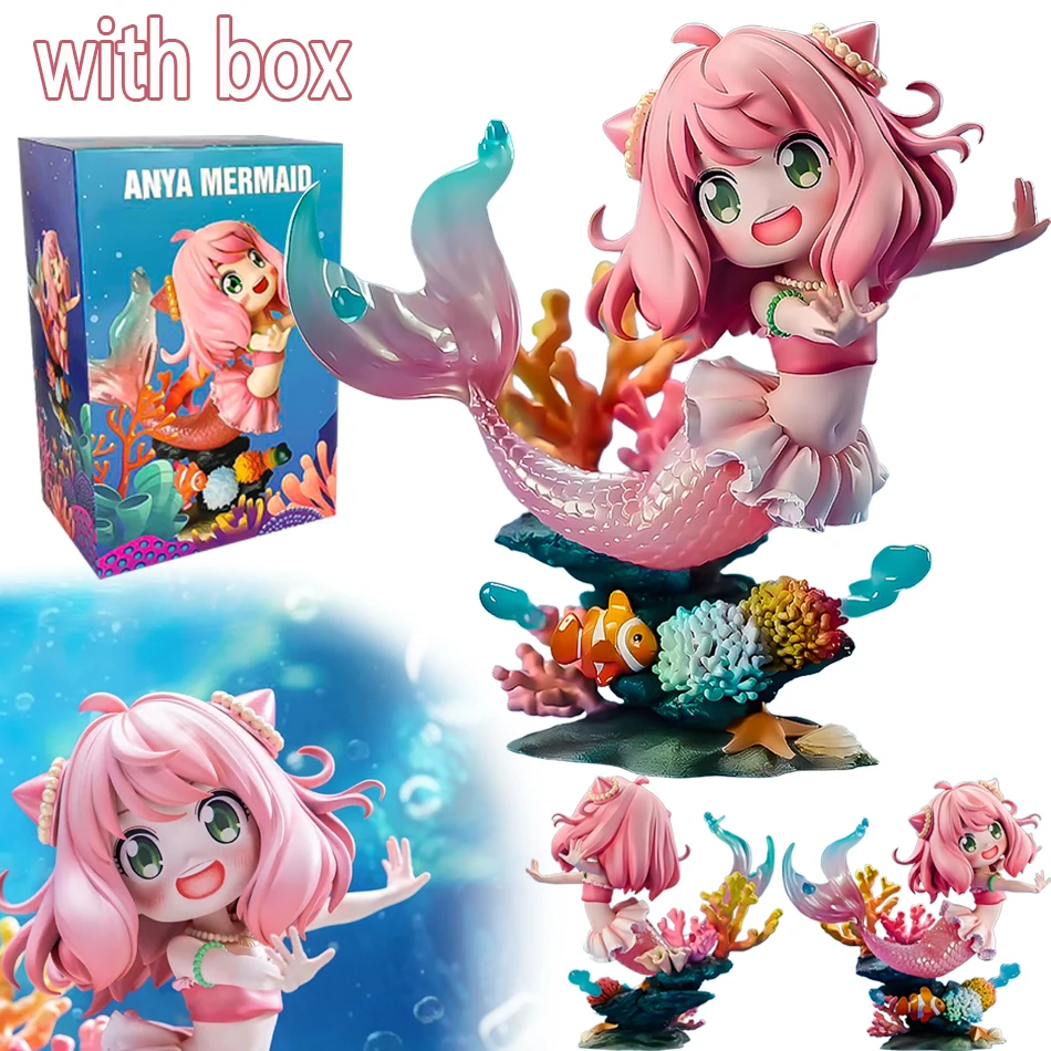 Anime Anya Forger Figuur 13Cm Cosplay Zeemeermin Anime Perifere Pvc Model Standbeeld Verzamelen Decor Ornamenten Kid Gift Speelgoed