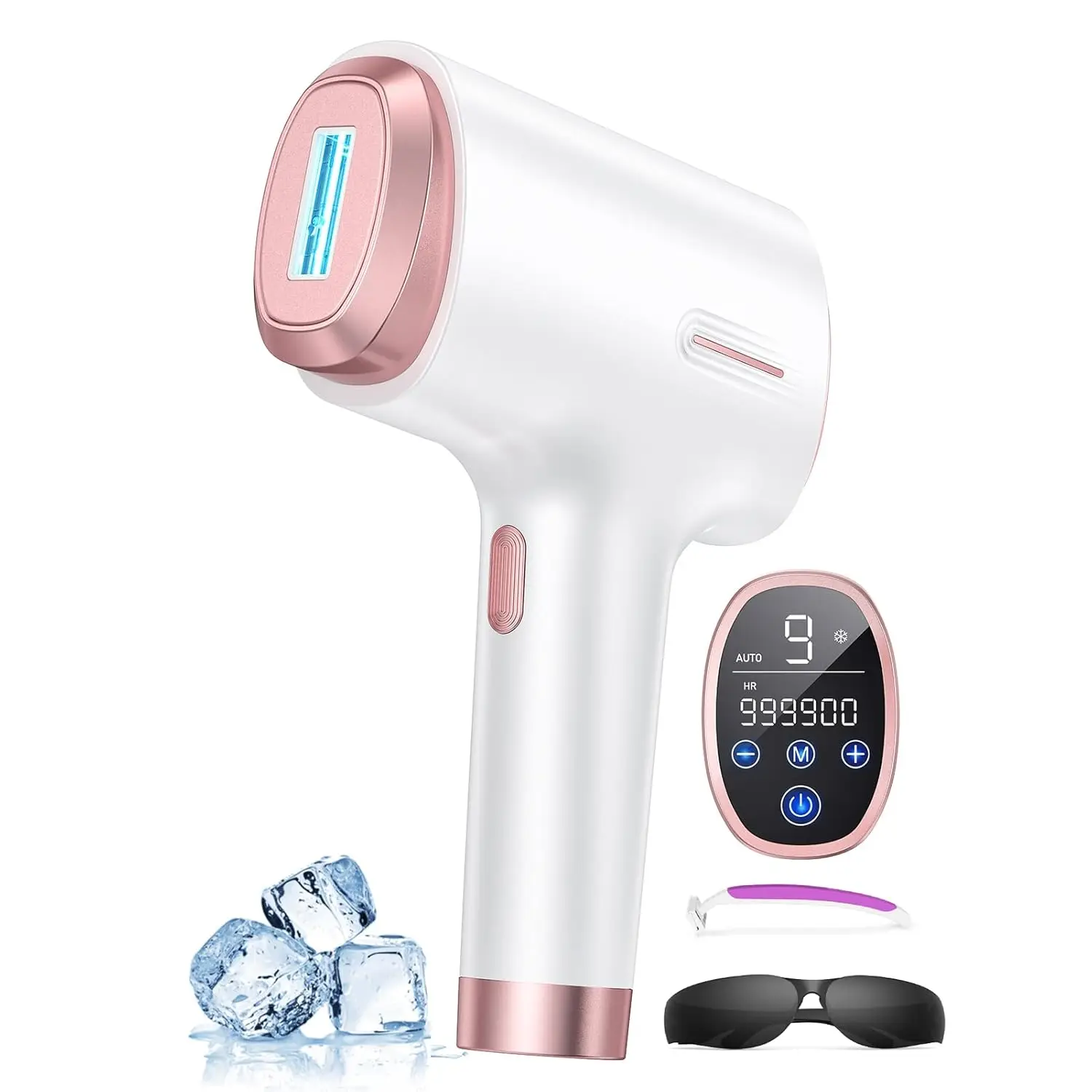 

IPL Laser Hair Removal for Women and Men,Home Painless Hair Remover 45°F Ice Cooling Laser Hair Removal Device for Face & Body