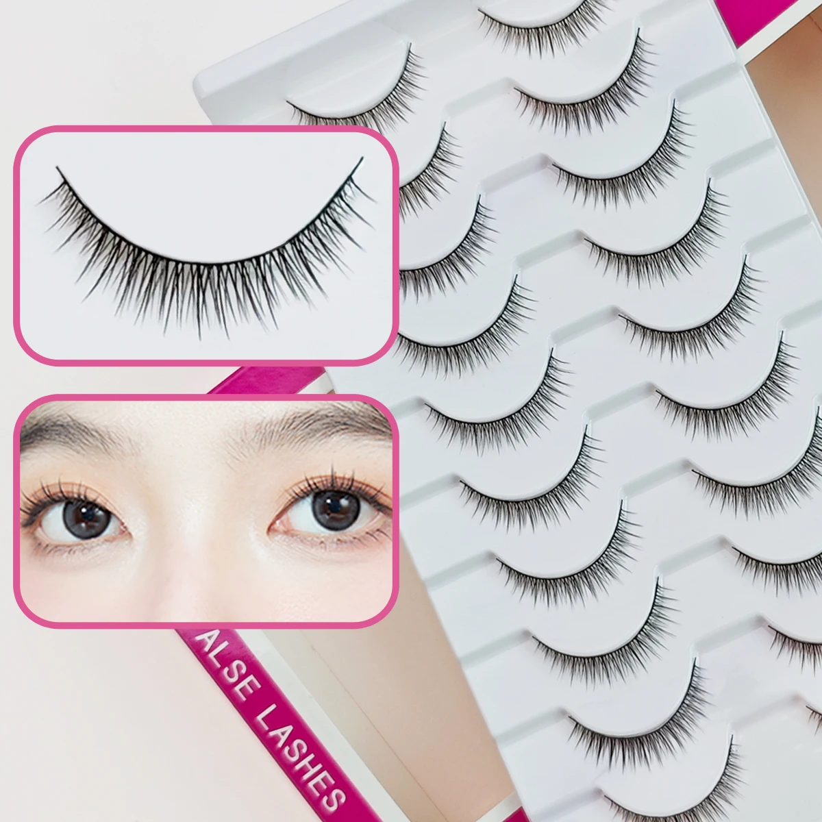 رموش صناعية قصيرة طبيعية من Xuanfeiwu لمظهر طبيعي، مناسبة للارتداء اليومي، صديقة للمبتدئين، رموش ذاتية التطبيق بنفسك #1