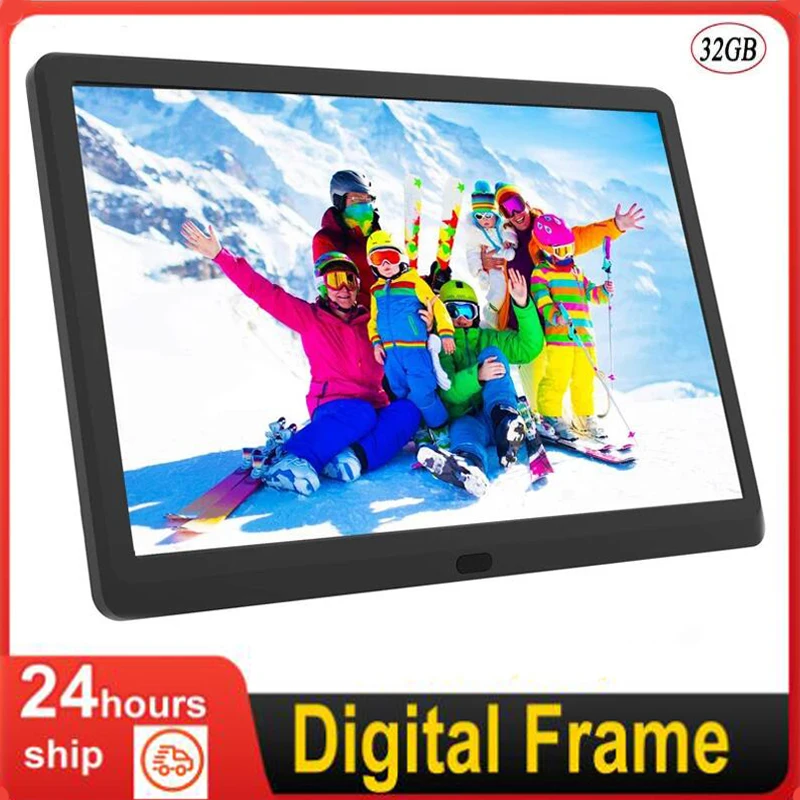 10 Inch Digital Photo Frame with 1280x800 IPS Screen Digital Picture Frame with 1080P Video Music Slideshow  Full Function