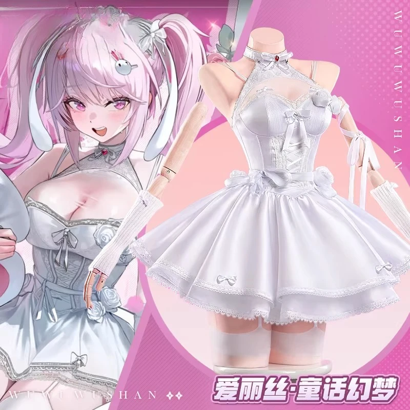 

Goddess of Victory Alice Cosplay Costume Anime Party Role Play Halloween Outfits for Woman 1/3 Delusion