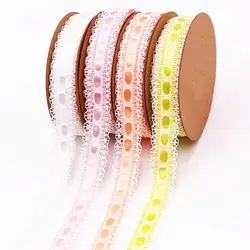 15mm wide /5m lace ribbon DIY handmade material Headwear Hair bow home crafts clothing accessories