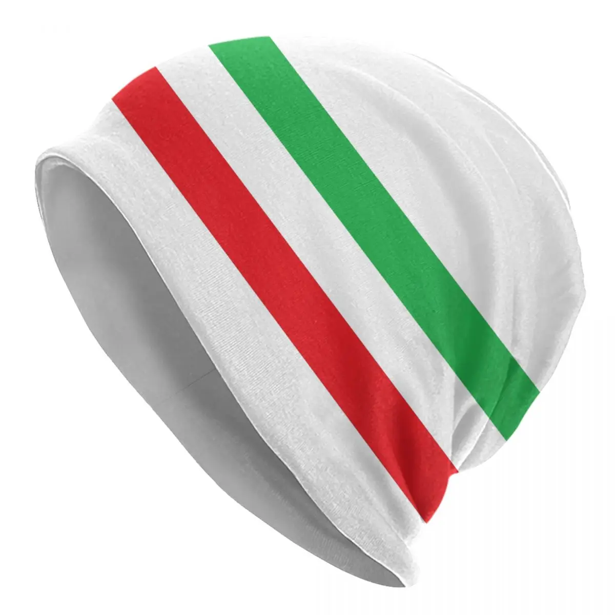 Custom Flag Of Italy Skullies Beanies Caps Streetwear Knit Hats Adult Unisex Italian National Cycling Pride Bonnet Hats