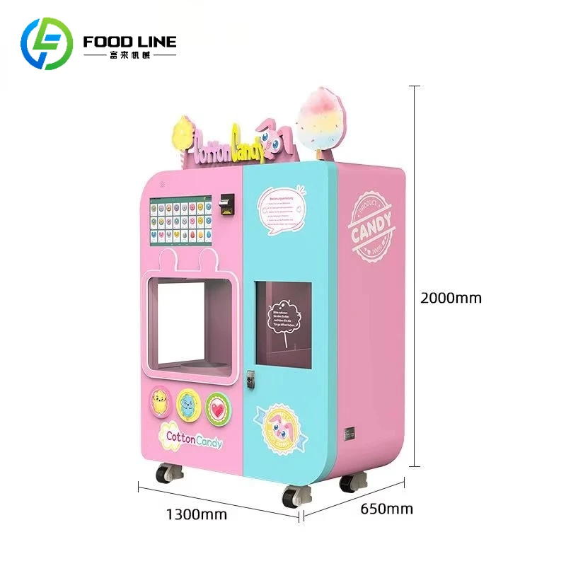 Hot Selling Latest Automatic Magic Cotton Candy Flower Vending Machine Electric Candy Machine