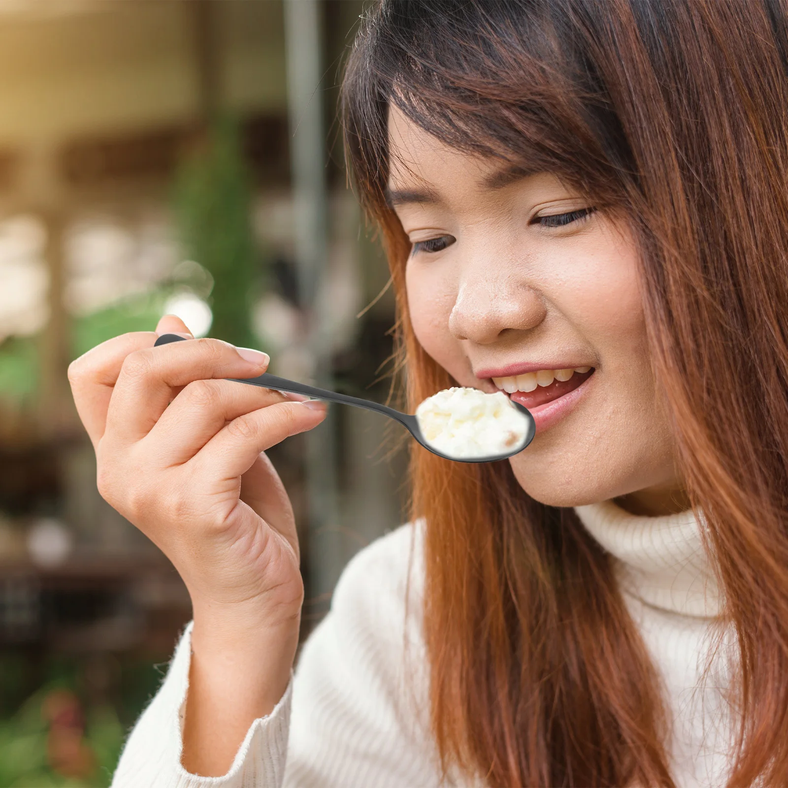 

1 Stainless Steel Salad Tableware Set Stylish Elegant Finish For Family Gatherings Restaurant Dining Salad Spoon Fork Serving