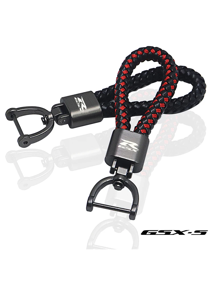 Motorcycle For SUZUKI gsxs gsx-s gsx-r gsxr 250 600 750 1000 13000 1400 motorcycle Leather key chain car accessories