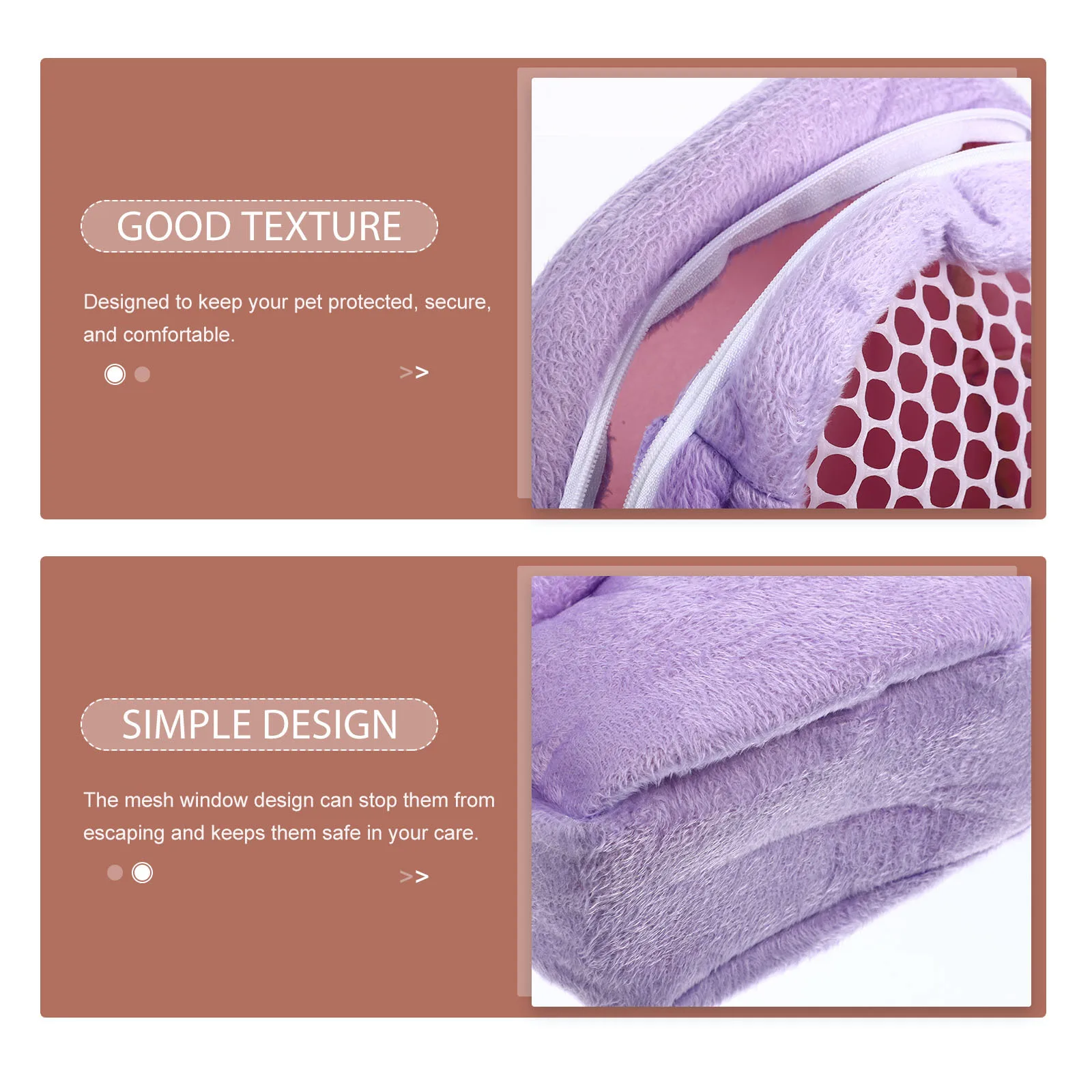 

Portable Nest for Squirrel Hamster Pet Carrier Breathable with Mesh Window Safety Design for Traveling Outdoor Use L