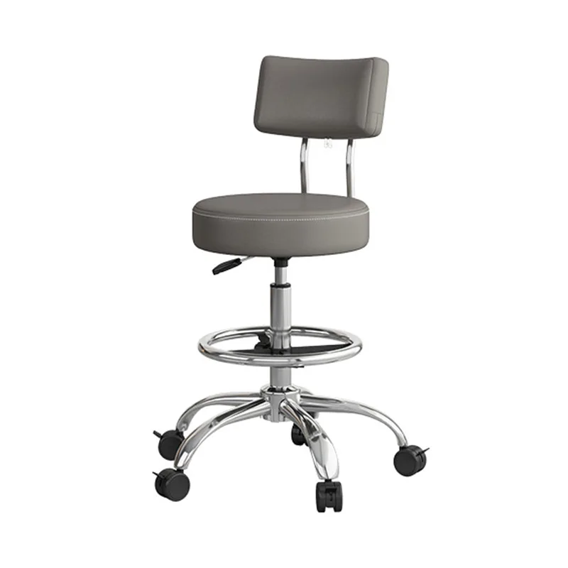 Simple rotating bar chair multi-scene use with backrest lifting chair hair and nail art round stool large chair wholesale factor