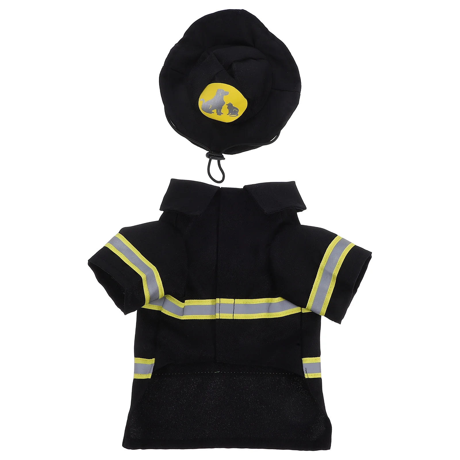 

1 set Pet Firefighter Costume for Large Dogs Puppy Christmas Party Wear Comfortable Warm Coat Suit High