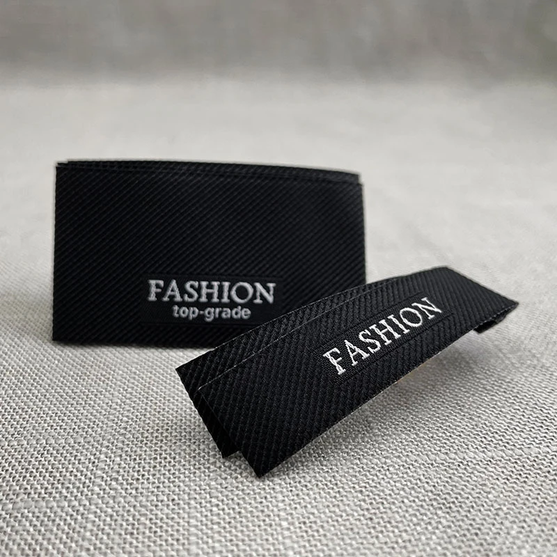 Manufacturer Custom Brand Logo High Density Garment Neck Label Luxury Woven Label for Clothing