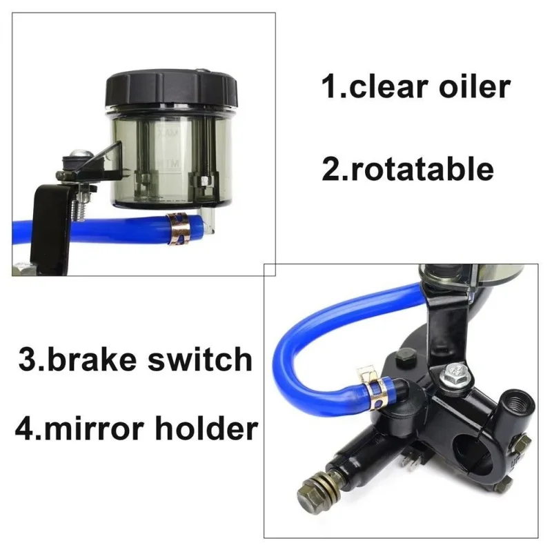 Motorcycle modification accessories pump LC135LC150 split hydraulic brake front and rear disc brake side push up pump for Kandi