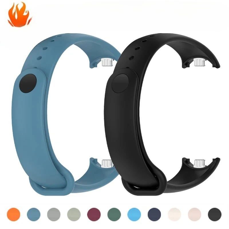 Silicone Strap for Xiaomi Mi Band 10 9 8 Strap Sport Rubber Bracelet pulseira Correas Xiaomi Smart Band 10 9 8 Accessories