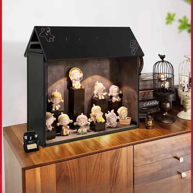 Storage Box Figure Ladder Display Rack Decorative Display Cabinet