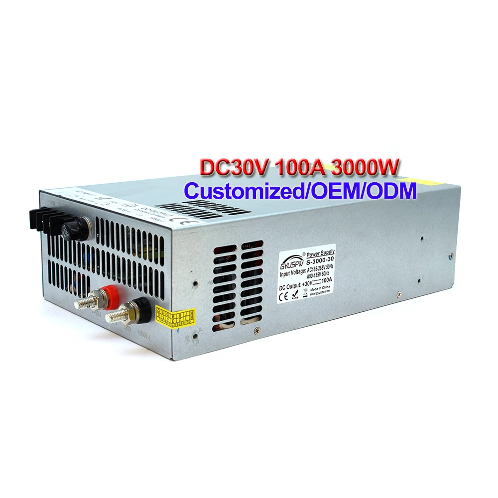 

Power Supply 30V 3000W Led Power Adapters Driver transformer 110v 220v AC DC USP For CNC CCTV Motor