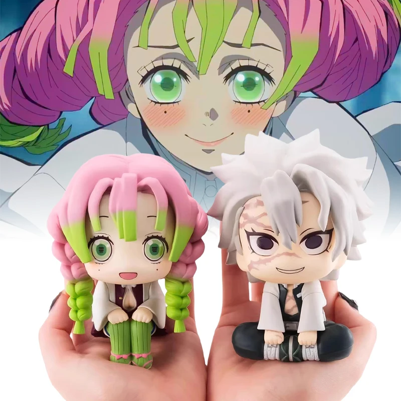 Demon Slayer Kanroji Mitsuri Figure Kimetsu No Yaiba Sanemi Statues Anime Figurine Sculpture House Decoration Desk Acceesories