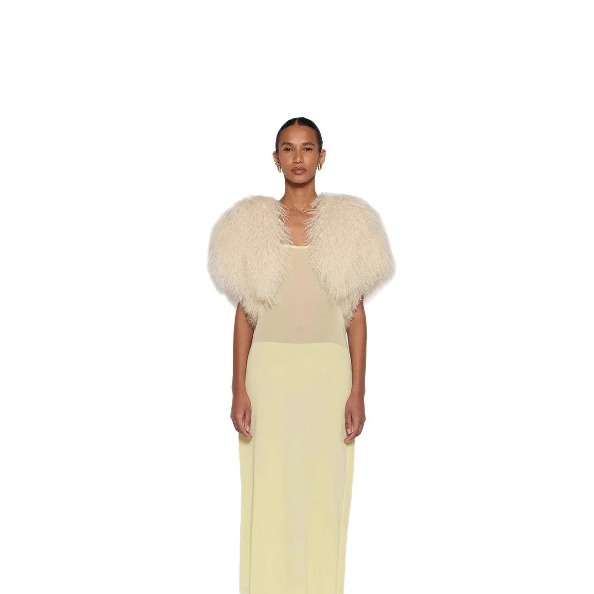 Autumn Winter Teddy Faux Fur Coat Women's Wedding Cowl Ne awl Artificial Leather Cosplay Prop ort Sve Belted Waist