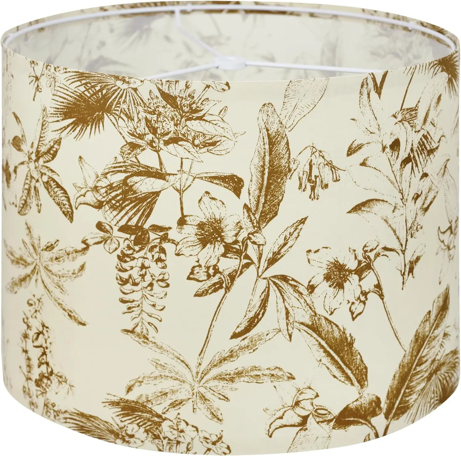 

Тканевые абажуры-барабаны среднего размера для настольных ламп, с принтом «Скетч: Листья и растения в деревенском стиле», 13 дюймов (верх) x 13 дюймов (низ) x 10 дюймов (высота)