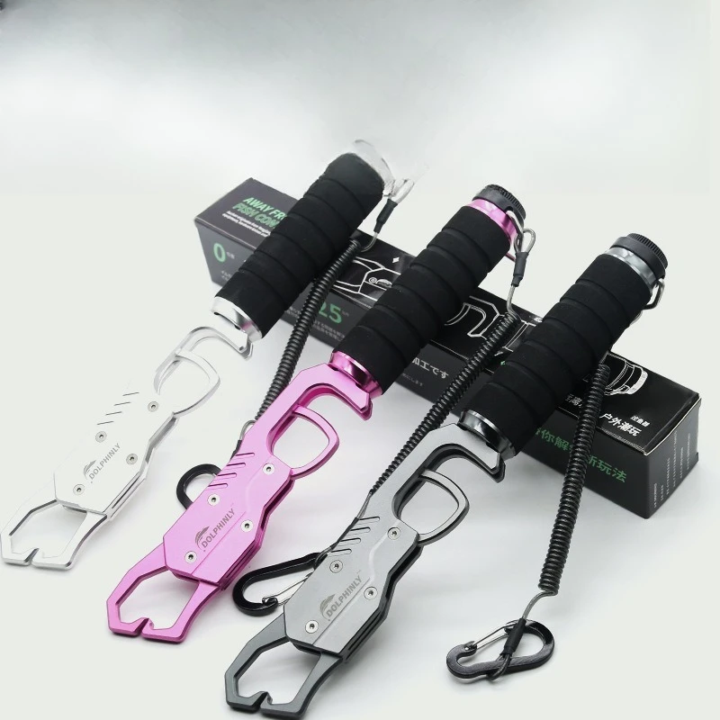 

Lure Fish Controller with Scale Aluminum Alloy Multi-function Large Fish Clamp Lure Pliers Tools