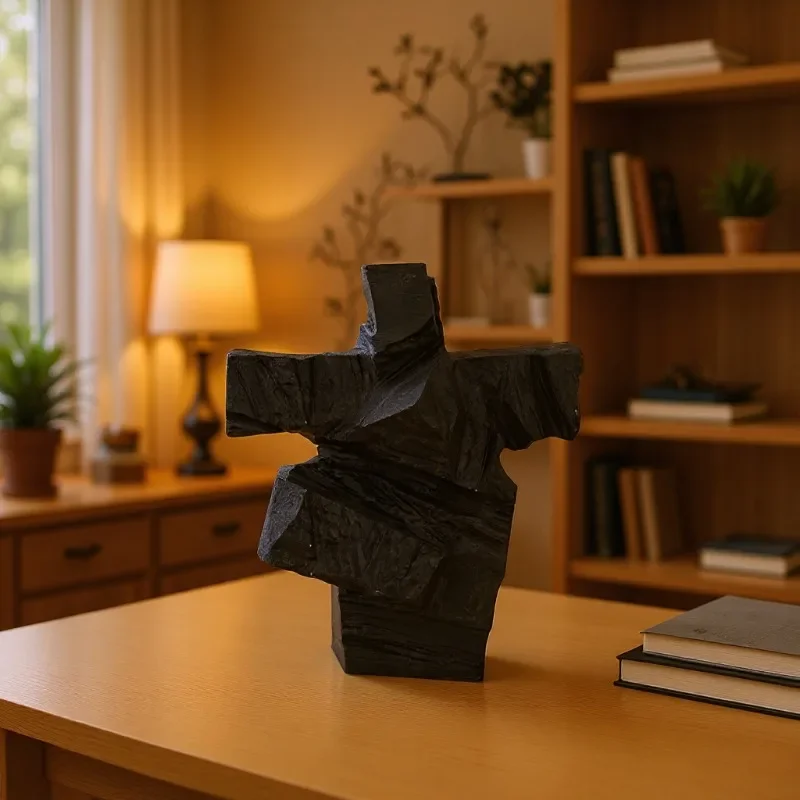 Modern minimalist stone man resin handicraft ornament model room living room desktop gift decoration