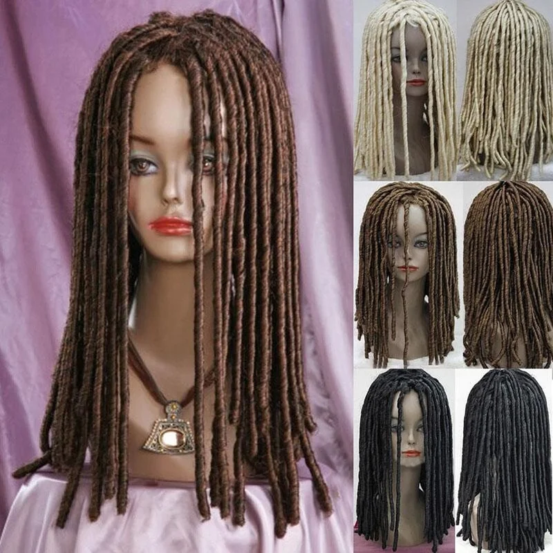 Cosplay Rasta Style Wig Roll Curls African Dreadlocks Long Hair Accessory - Image 2