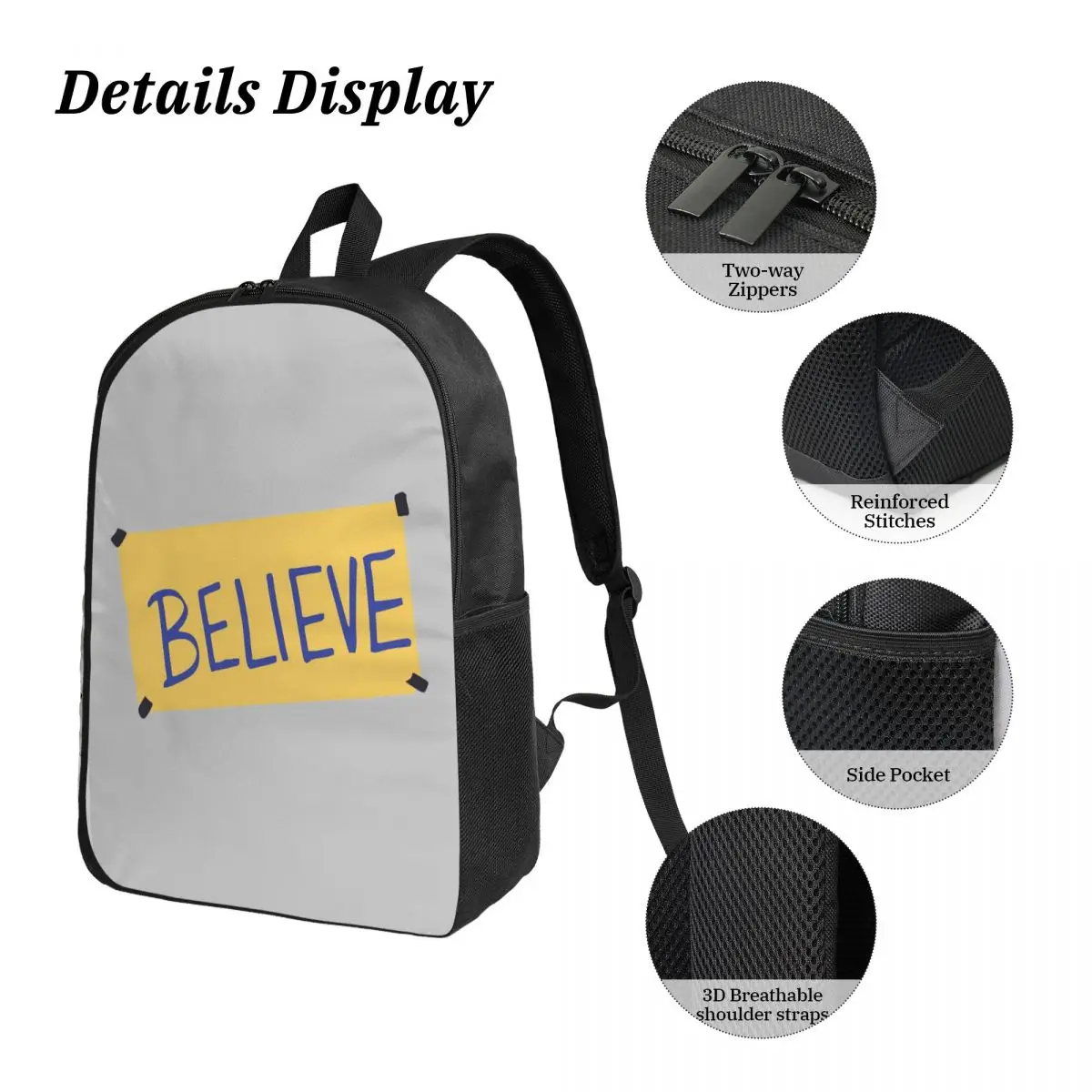 تيد لاسو بيليف على ظهره طالب بنين بنات BookBag حقيبة مدرسية كمبيوتر محمول حقائب كتف 3ps معزول حقيبة الغداء مقلمة