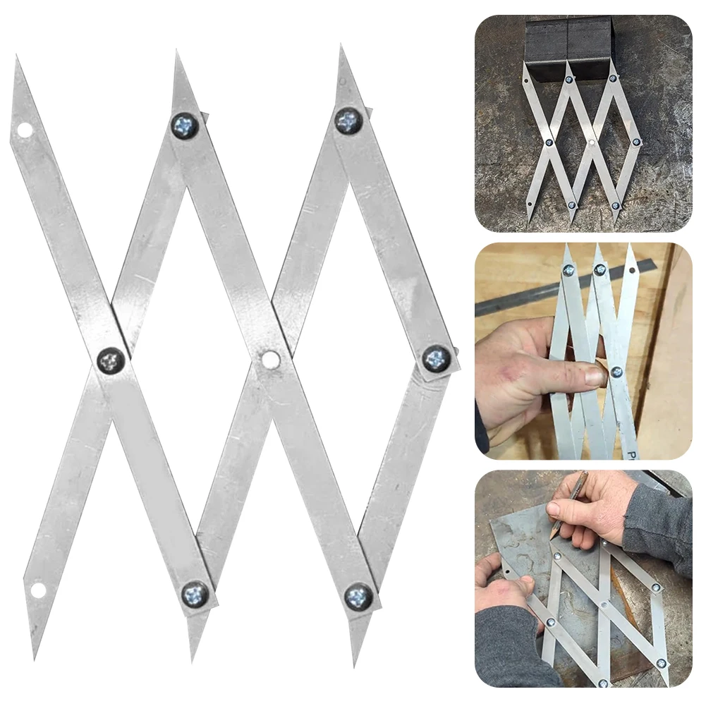 

Picket Master Pro 3-точечный инструмент для поиска центра Точный инструмент для макета с равным расстоянием для сварки, деревообработки