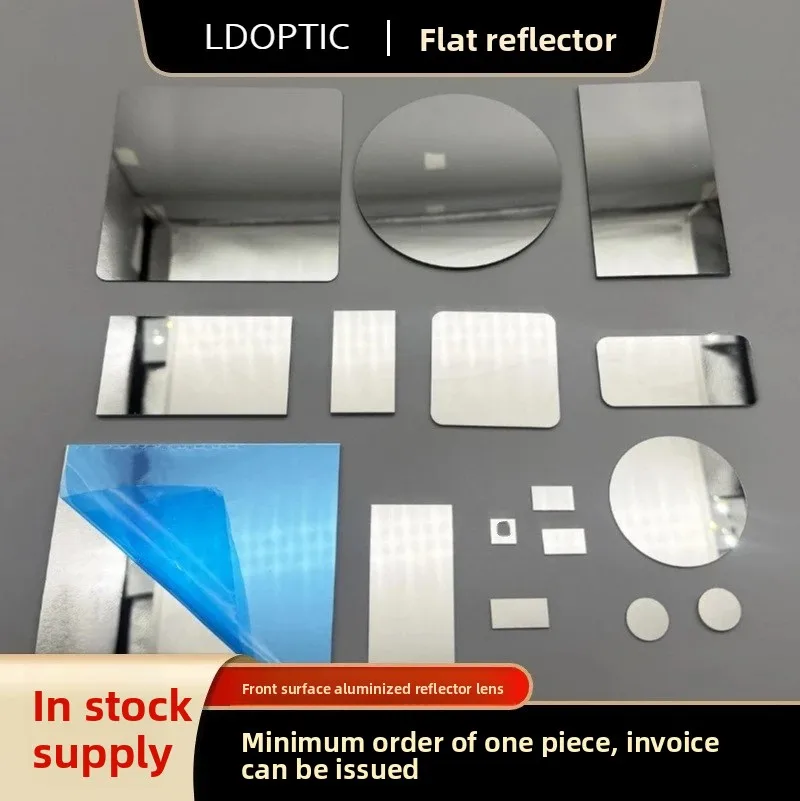 First Surface Aluminum Coated Plane Mirror High Reflective Optical Lens Custom Size Coating for Optical Experiment